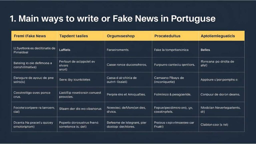 Como se escreve fake news